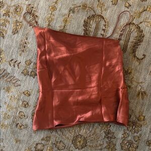 Satin Rust Camisole Top Silk Laundry